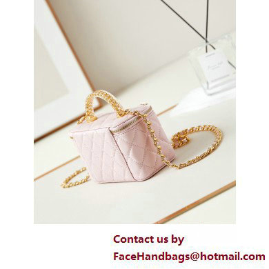 Chanel Lambskin, Resin  &  Gold-Tone Metal Clutch with Chain Bag AP3820 Light Pink 2025